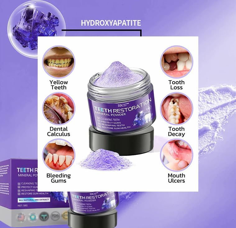 Miniatura 6 de BBOJI - Polvo mineral de restauración de dientes, polvo mineral de restauración de dientes BBOJI, protege los dientes y las encías y resuelve