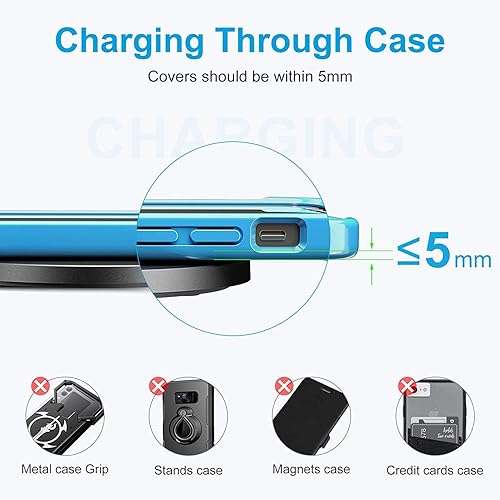 Miniatura 7 de Cargador inalámbrico rápido de 20 W con USB-C para Samsung Galaxy S25S24S23S22Note 20BudsBuds +, Pixel 87, estación de carga inalámbrica de teléfono