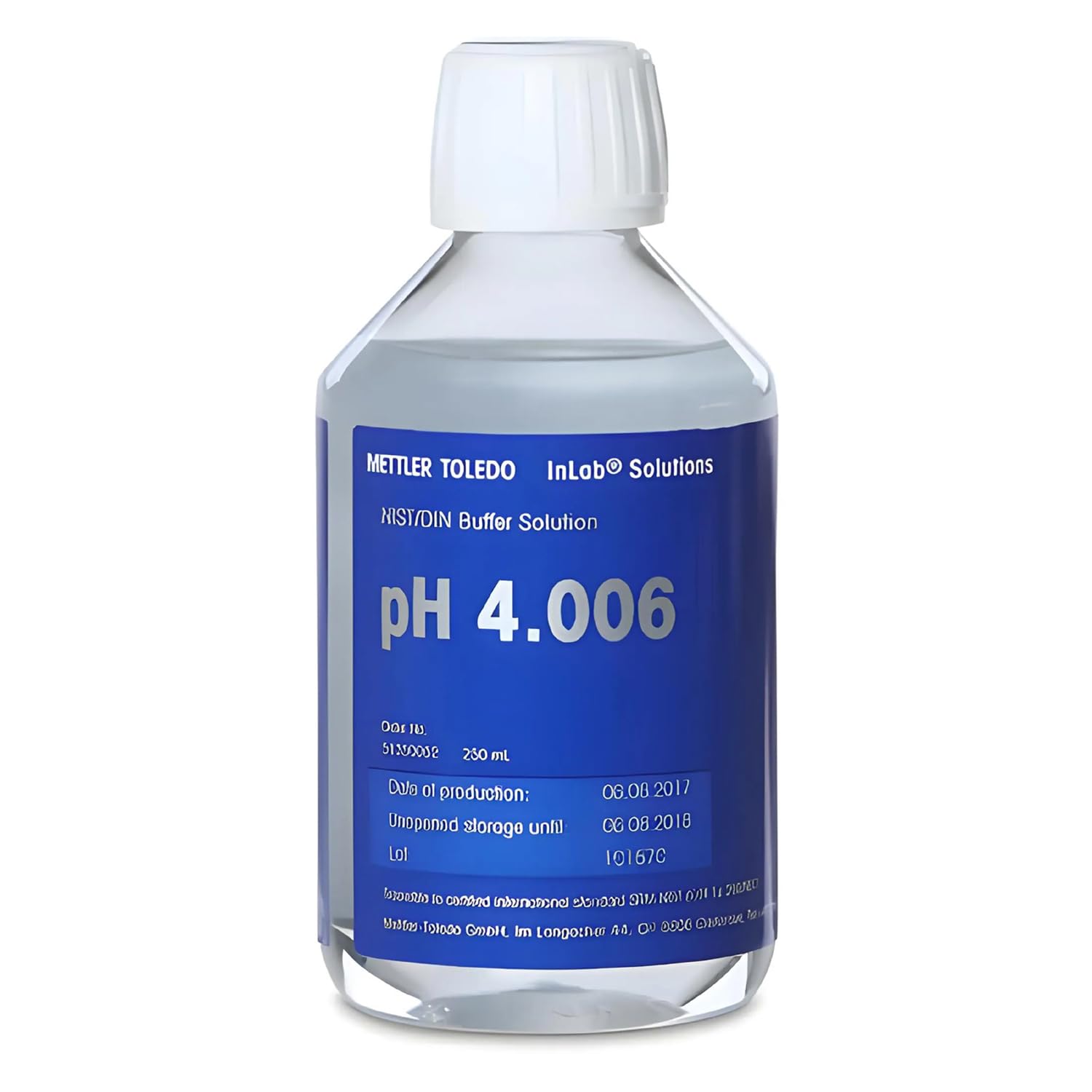 Soluzione tampone Mettler-Toledo® NIST/DIN PH=4.006 25°C 250ml