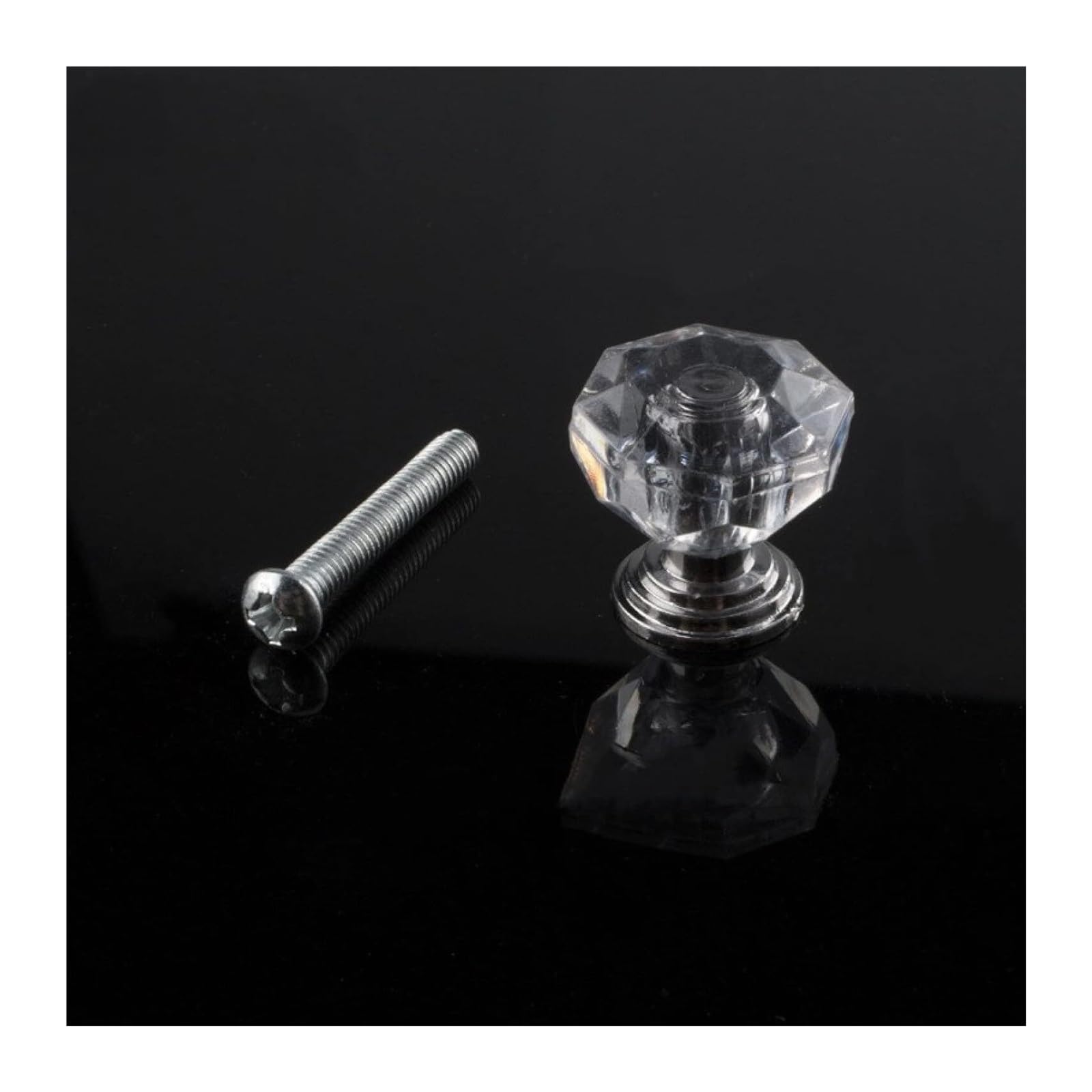 Bszcxbvmp Onecolor Crystal Drawers Knobsb, Crystal Glass Zinc Alloy Drawer Knobs 9 Pcs Gold Silver(Onecolor)