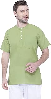 Rajubhai Hargovindas Mens Casual Cotton Straight Kurta