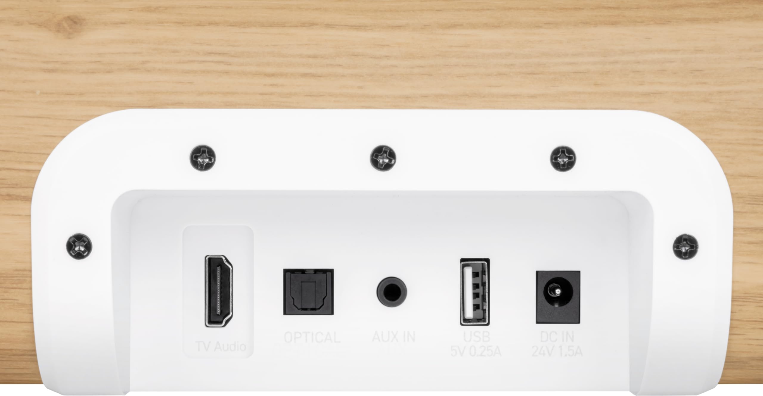 Thomson SB401BT Soundbar - 200W Potenza Musicale Totale - Bluetooth 5.0 - Ingresso Ottico, USB & AUX - Preset EQ - Telecomando - Indicatore LED della Sorgente - Design Bianco & Legno