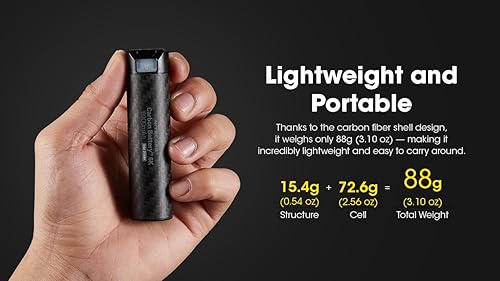 Miniatura 6 de Nitecore Batería de carbono 6K USB-C recargable ligera 6000mAh impermeable banco de energía etiqueta engomada