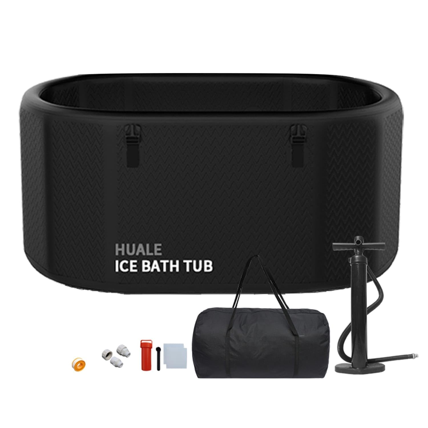 Portable Inflatable Ice Bath Tub Quick Setup Inflatable Cold Plunge Tub Foldable Sturdy for Athletes, Home, Patio, Gym, Black|Bath Tubs|Baby-picture-24