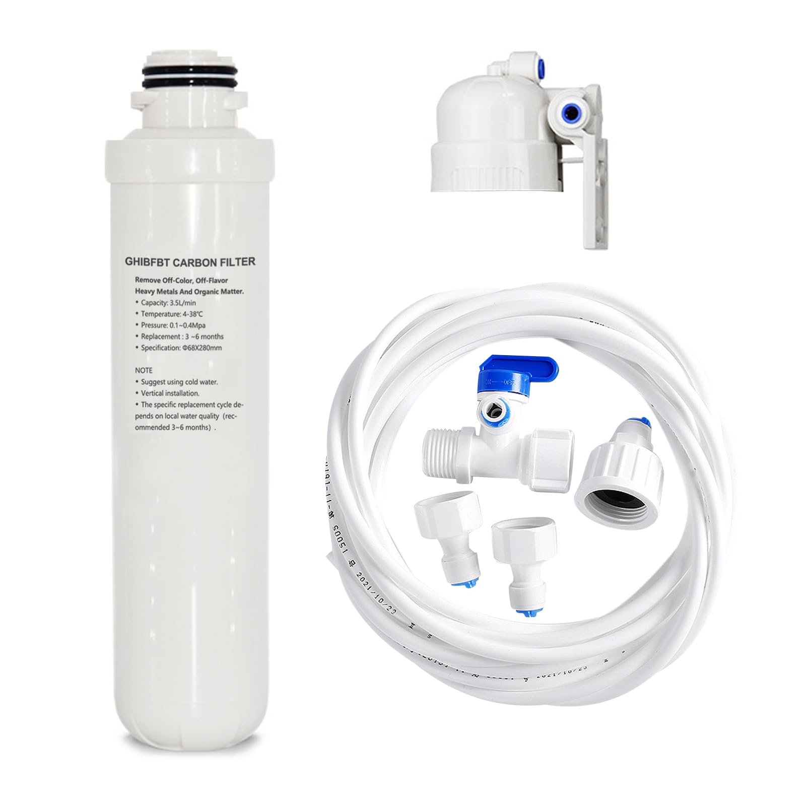 Boiling Water Tap Replacement Carbon Filter, Replacement Filter Scale Inhibition Carbon Filter for Instant Boiling Hot Water Tap Filter, Universal Integrated Tap Filter Cartridge for Home, Hotel