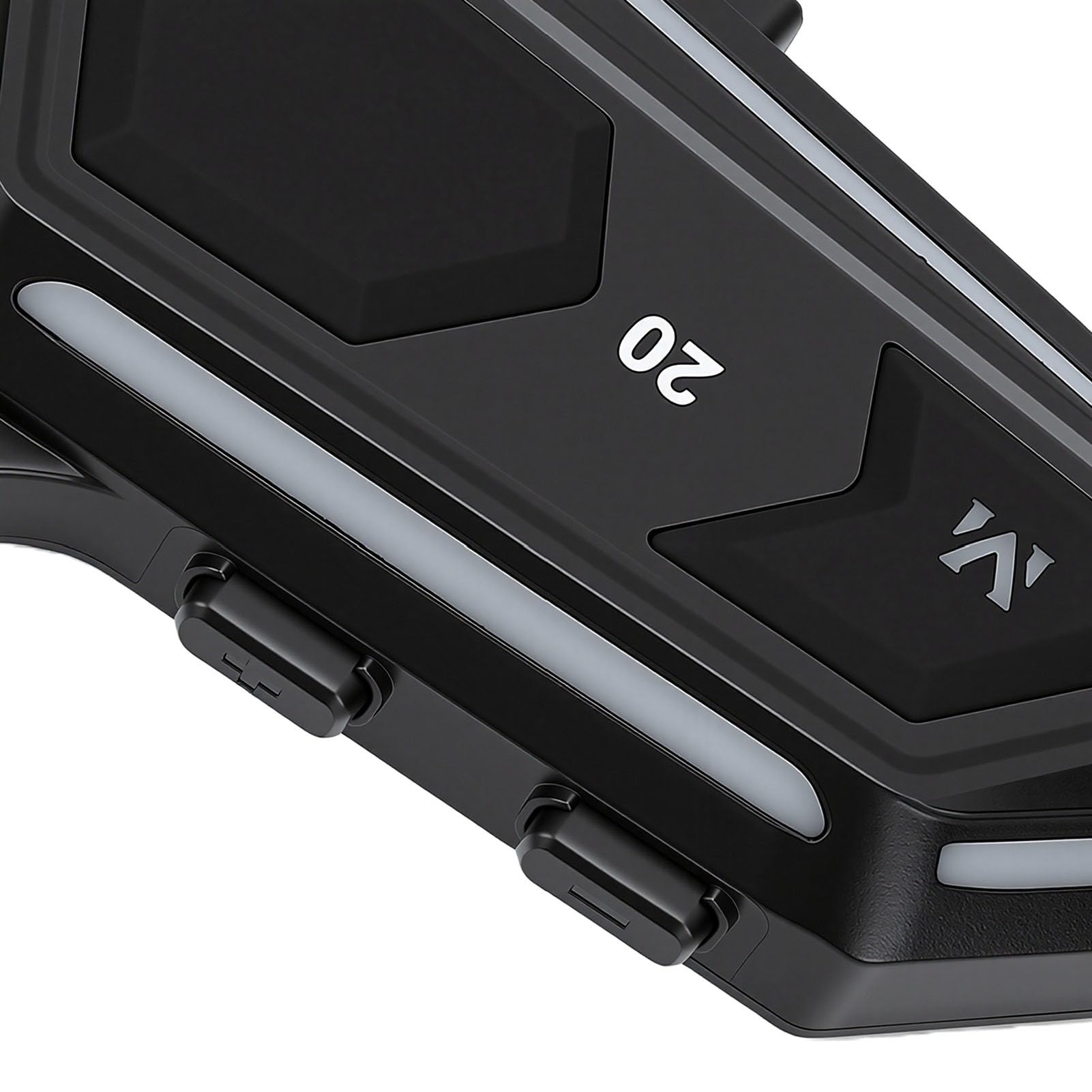 Jiawu Auricolare Bluetooth per Casco Bluetooth Avanzato 5.3 con Esperienza Sonora Coinvolgente per la Guida in Moto Resistente All'acqua IPX6