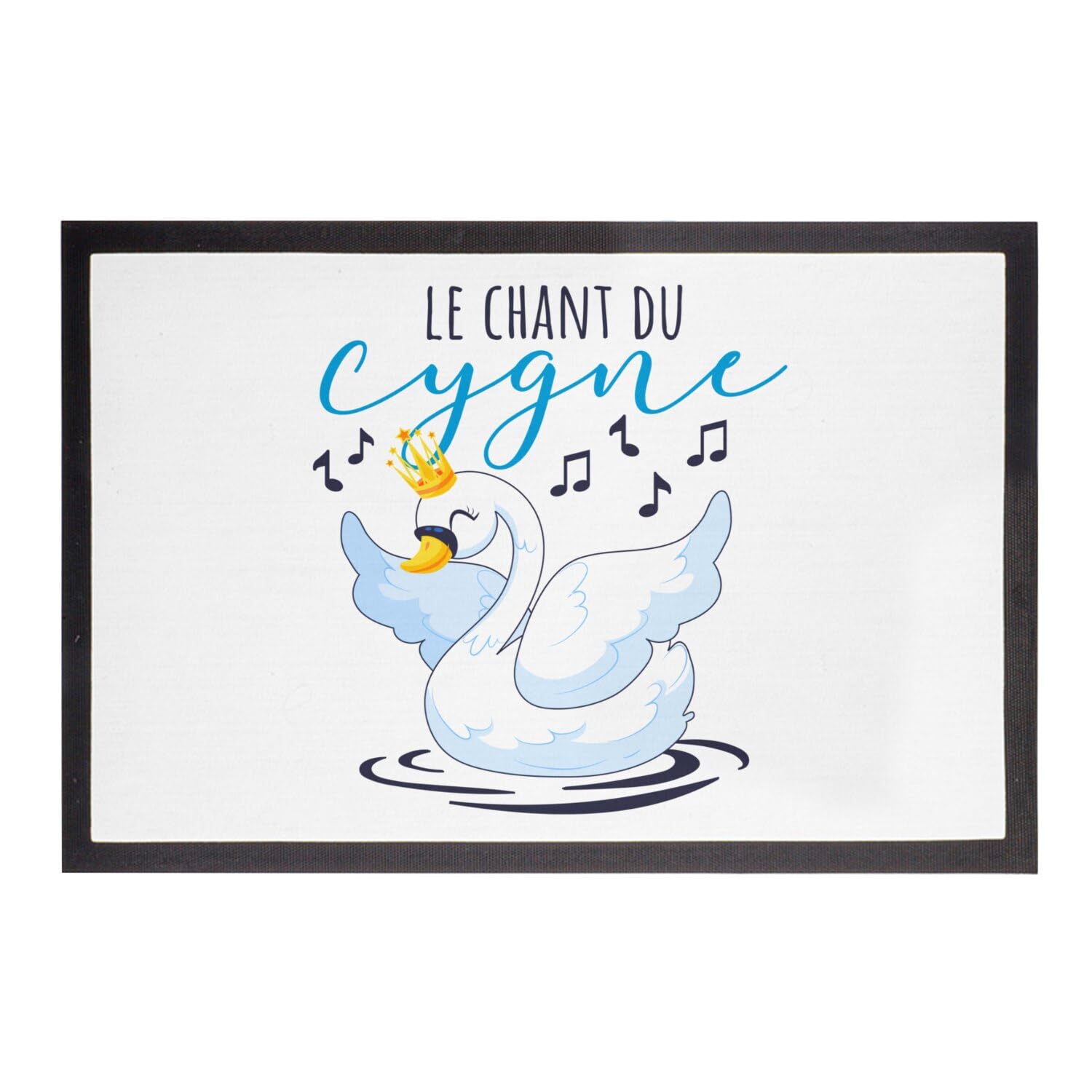 Paillasson blanc Le Chant du Cygne Fabulous pour apporter de la douceur dès le pas de porte