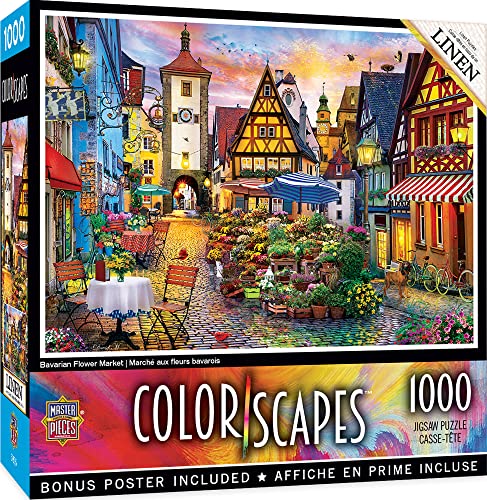 MasterPieces Puzzle de 1000 Piezas para Adultos, Familia o Jóvenes - Mercado de Flores Bávaro - 19.25"x26.75" miniatura 1