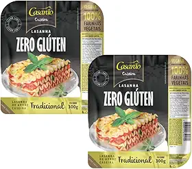 Kit com 2 Pacotes de Massa para Lasanha Tradicional sem Glúten de 300g cada - Casarão