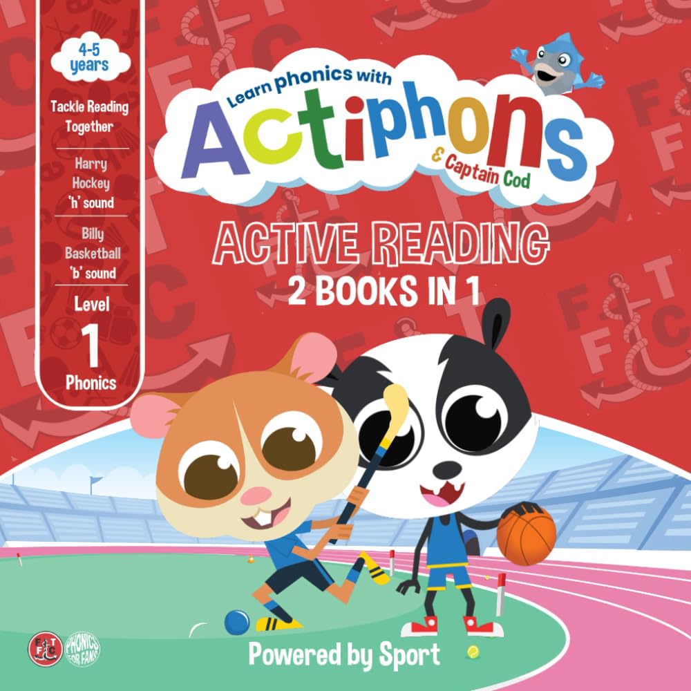 Actiphons Level 1: Captain Cod Presents Harry Hockey and Billy Basketball – Fun Phonics Stories for Active Early Readers: Active Reading adventures ... Actiphons Friends- Reading Book Collection)