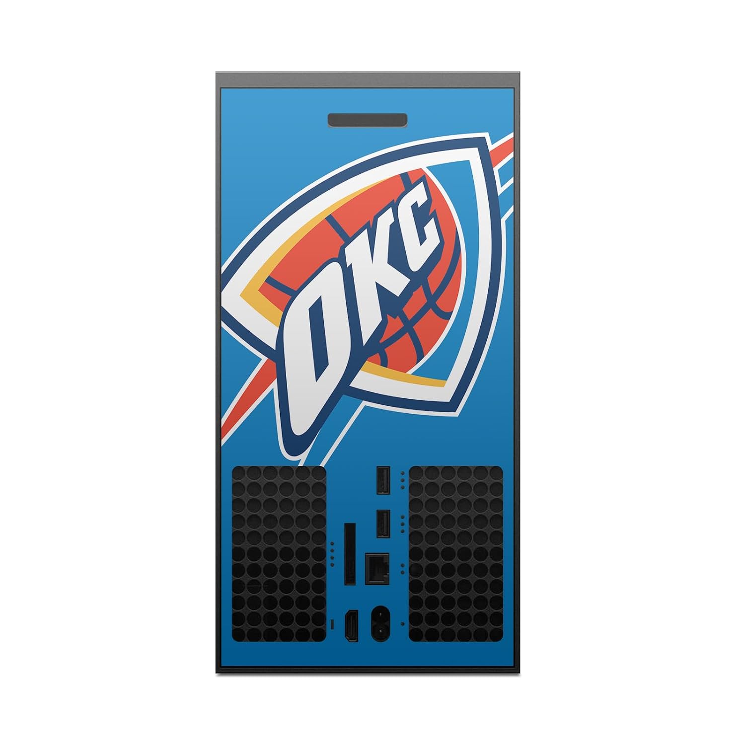 Head Case Designs Officially Licensed NBA Oversized Oklahoma City Thunder Logo Vinyl Sticker Gaming Skin Decal Cover Compatible With Xbox Series X Console