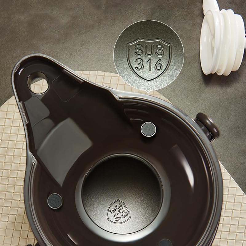 PARACITY Upgraded Airpot Coffee Carafe with Double Pump 84oz/2.5L Stainless Steel Drink Dispenser for Hot/Cold Beverage with Lazy Susan Base, Coffee Termos Para Cafe for Hot Cocoa for Parties