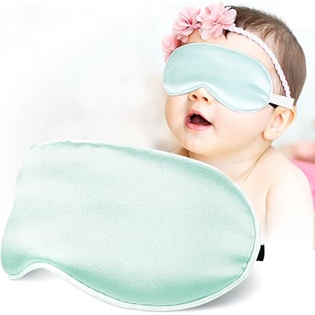 Adjustable Soft Cute Breathable Silk Sleep Mask for Babies
