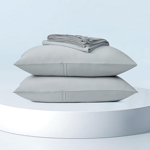 Miniatura 8 de Dream Valley Juego de sábanas tamaño Queen, sábana bajera refrescante con 2 fundas de almohada, 3 piezas sin sábana encimera, Q-Max  0.4 Aerocool,