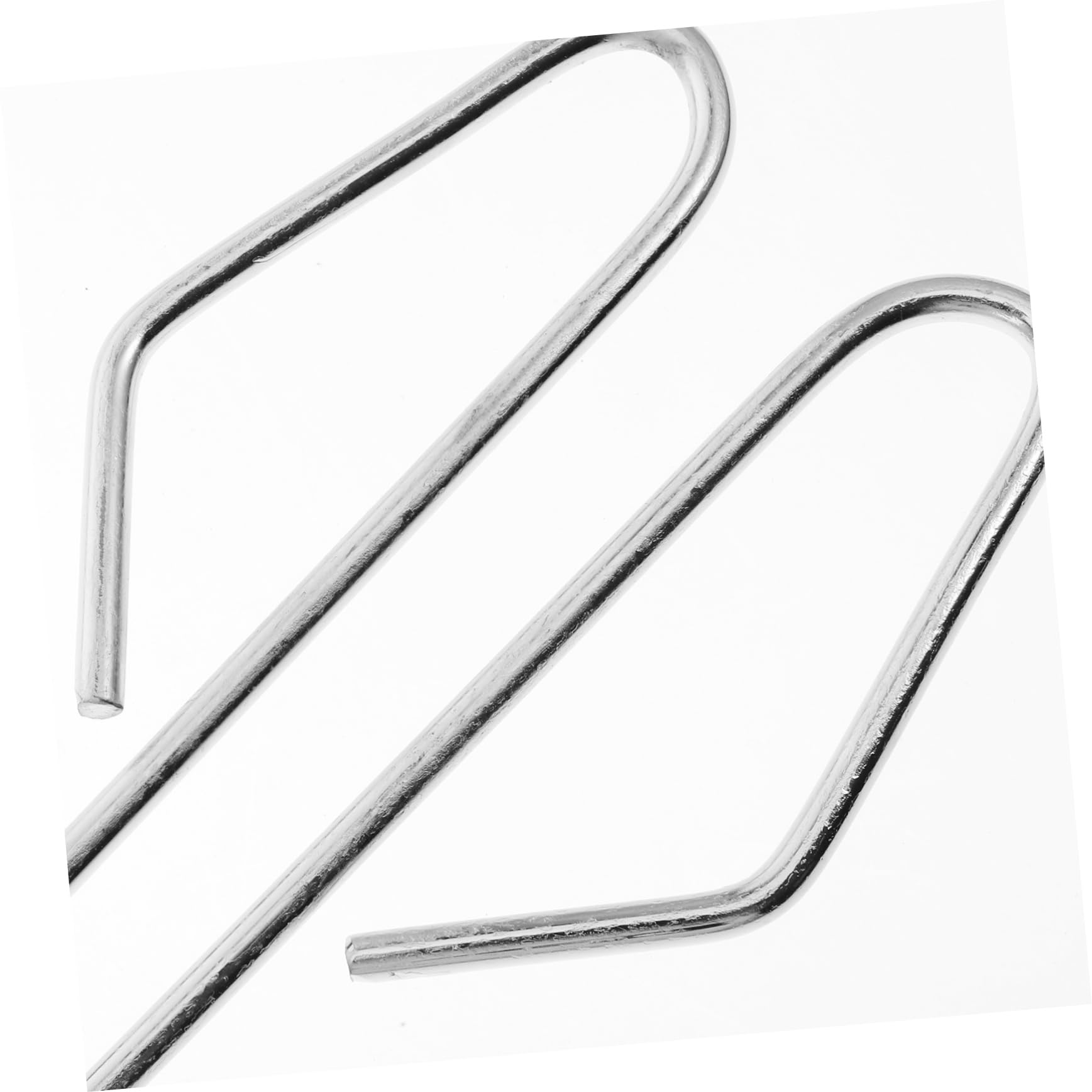 OUNONA 2stücke Edelstahl Müllzange Scherenform Greifwerkzeug Leicht Langlebig Für Grill Bbq Camping Und Outdoor Müllaufnahme Sichere Handhabung Bei Kleinem Abfall Tragbar