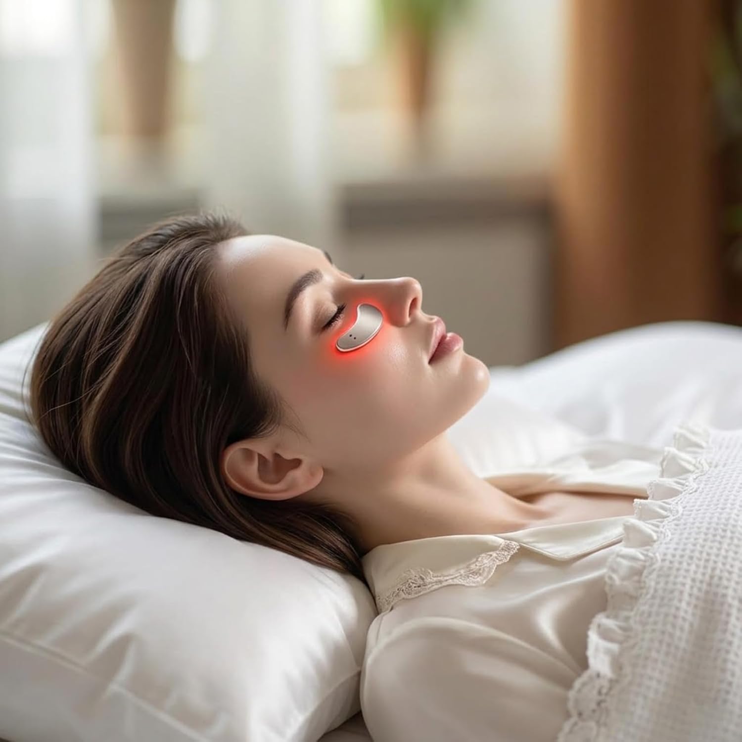 Eye Pods for Under Eye Bags, Portable Massager, Red Light Therapy Eyes Pads Patches for eye reducing eye bags and dark circles