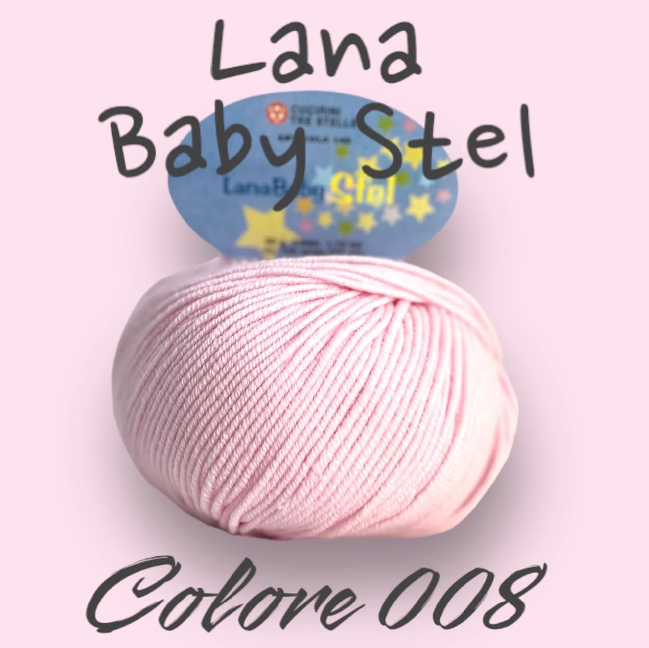 Baby Stel - Gomitoli Di Lana 100% Vergine, Colore Bianco Latte, Perfetta Per Maglia Ai Ferri