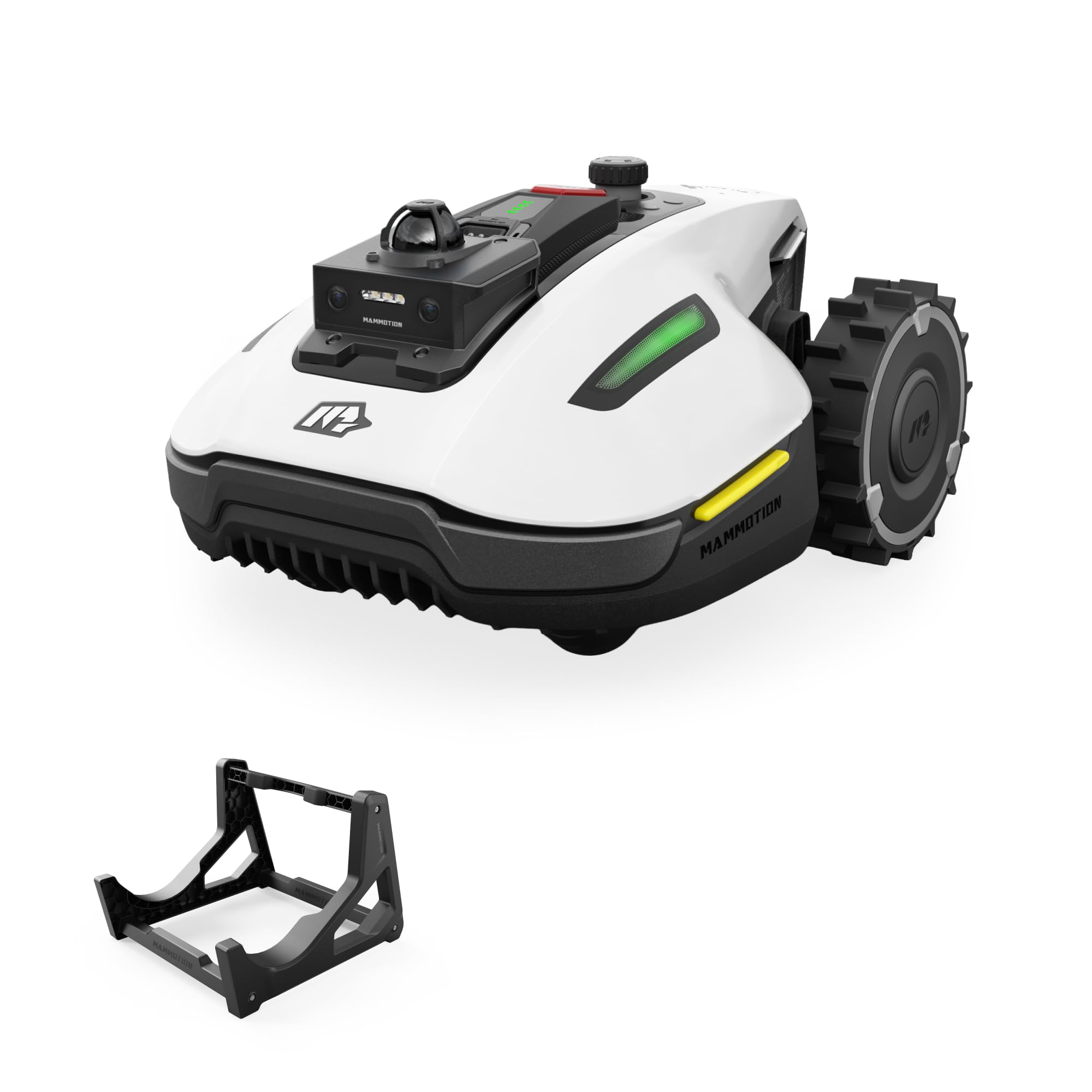 MAMMOTION YUKA mini 2 800 LiDAR Robot Rasaerba con Supporto per Autolavaggio, LiDAR 360° + Visione AI, DropMow, Consigliato per 800m², Senza Filo Perimetrale, Nessuna Perdita di Segnale, Senza RTK