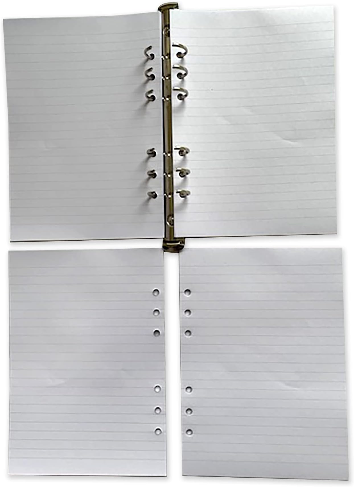 Refill Loose Papers 6 Hole for A5 Size Suitable for A5 Size White Colour