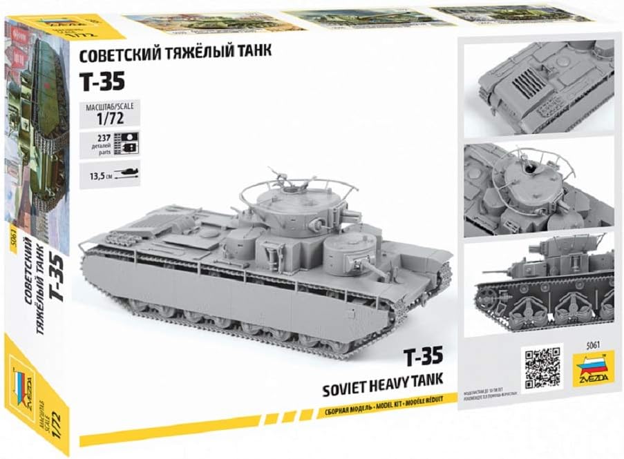 Zvezda 1:72 T-35 Soviet Heavy Tank WWII