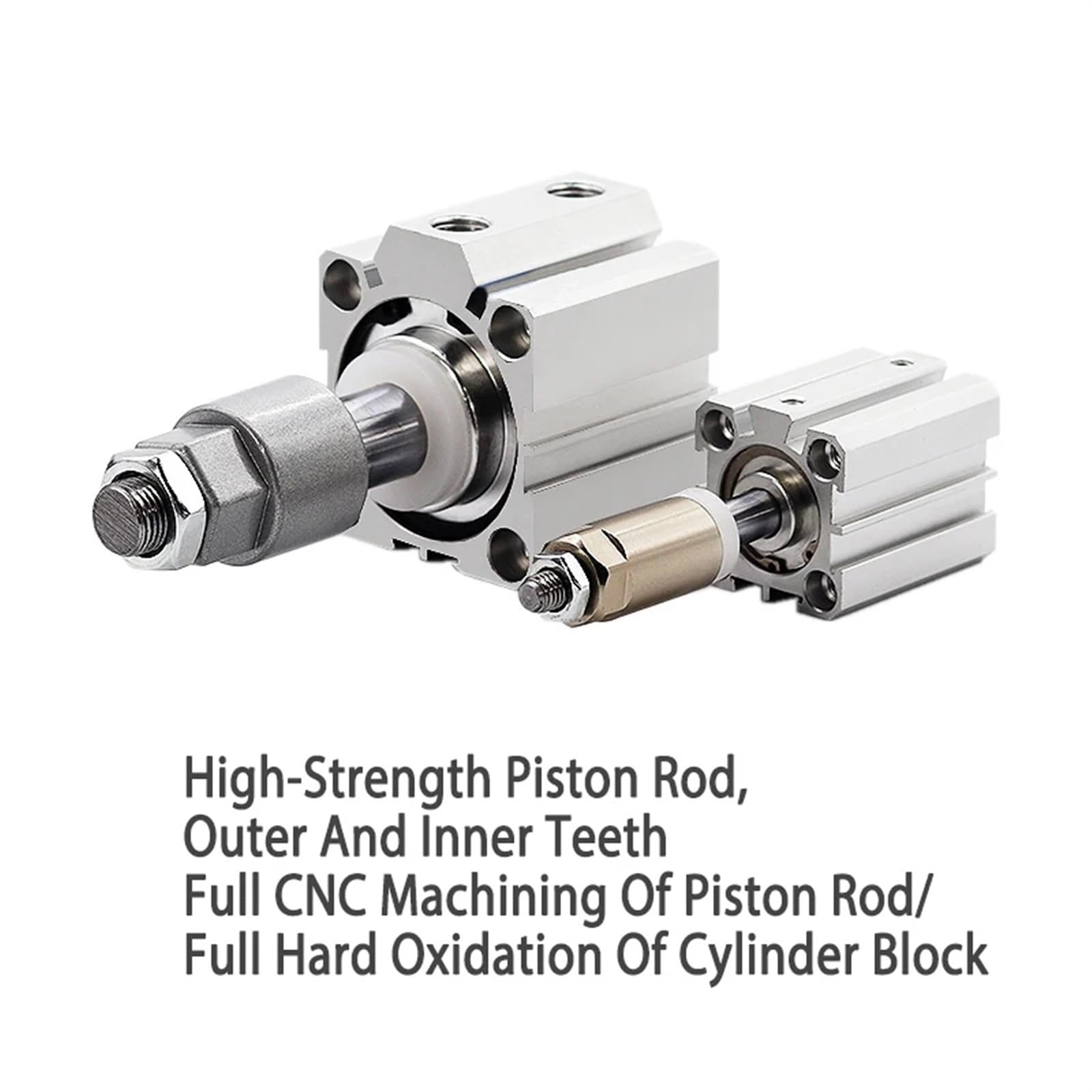 SDAJ80/100 mm otwór dwustronne narzędzia tłokowe ze stopu aluminium regulowany skok kompaktowy cienki pneumatyczny cylinder pneumatyczny 1 szt. (skok 75-50, SDAJ100 bez magnesu)