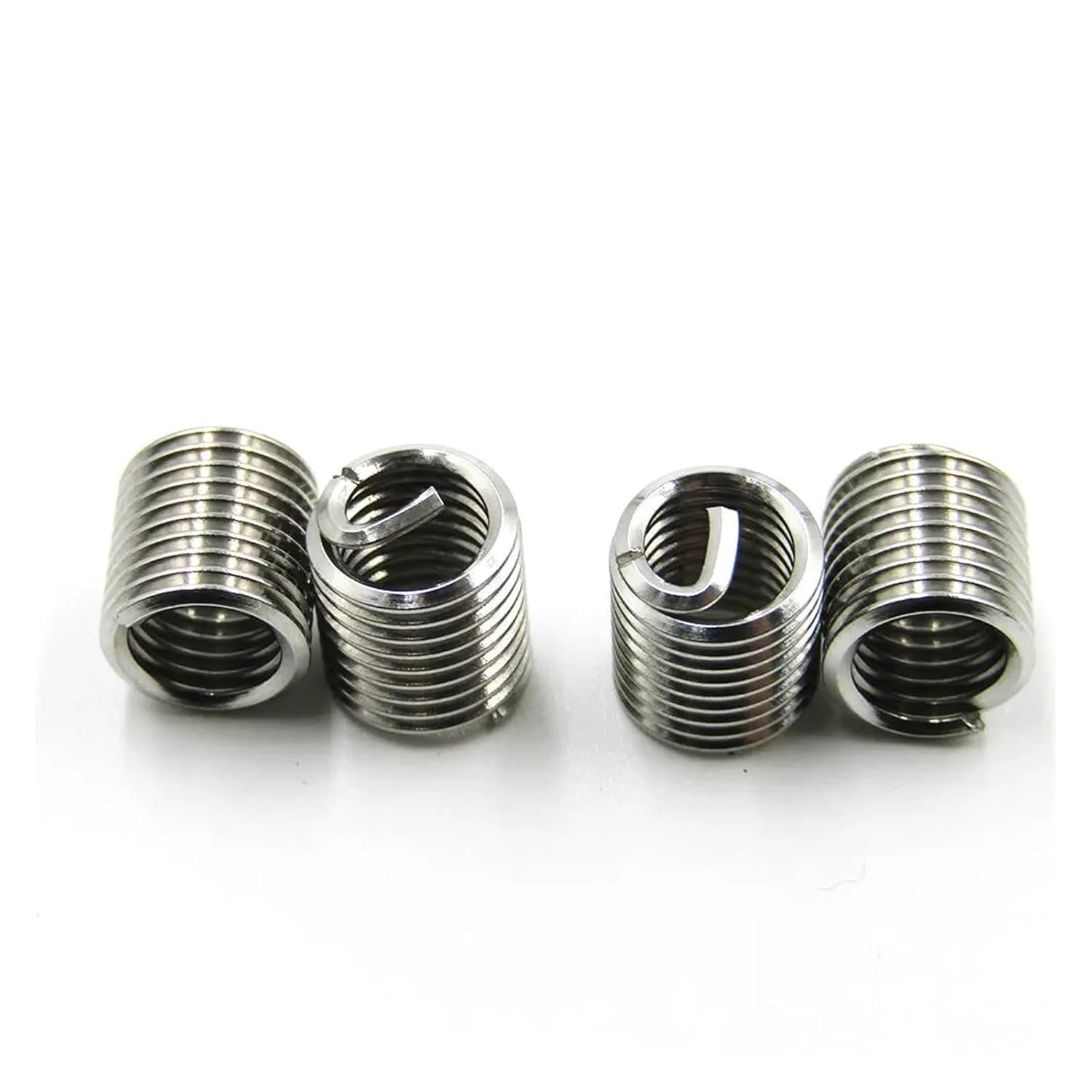 50pcs/Pack Stainless-Steel Helical Coil Wire Thread Insert M6 X 1.0 1.5D Insert Helical Coil Wire Thread Repair Insert