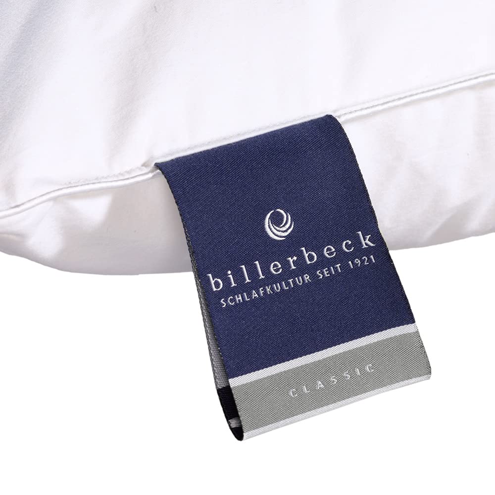 billerbeck Daunen-Kissen | Piccola | 80 x 80 cm | weiche Stützkraft | für Hausstauballergiker geeignet | waschbar bis 60° C