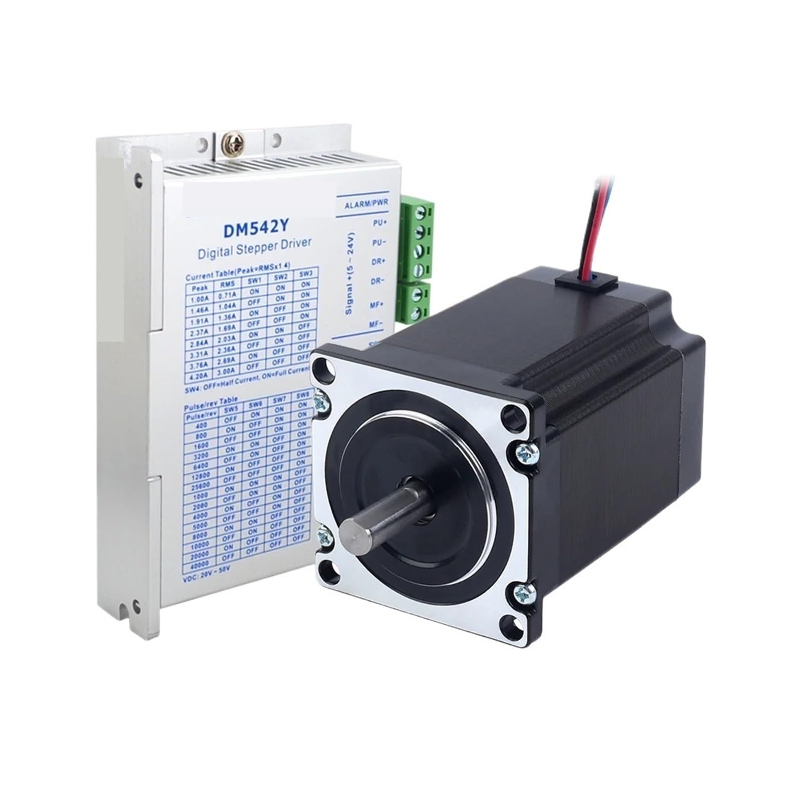 Kit moteur pas à pas Nema 23 avec pilote DM542Y 1.9Nm pour machine CNC