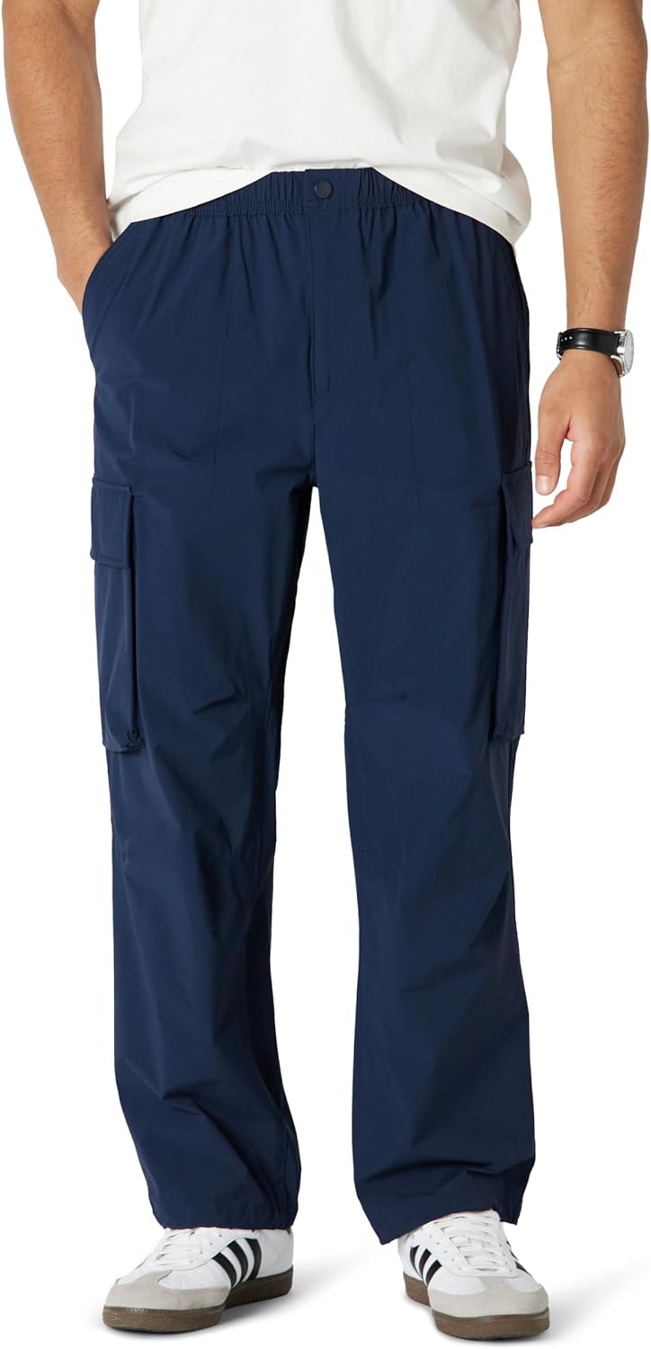 Amazon Essentials Mens Loose-Fit Lightweight Stretch Parachute Pant Amazon Essentials Mens Loose-Fit Lightweight Stretch Parachute Pant