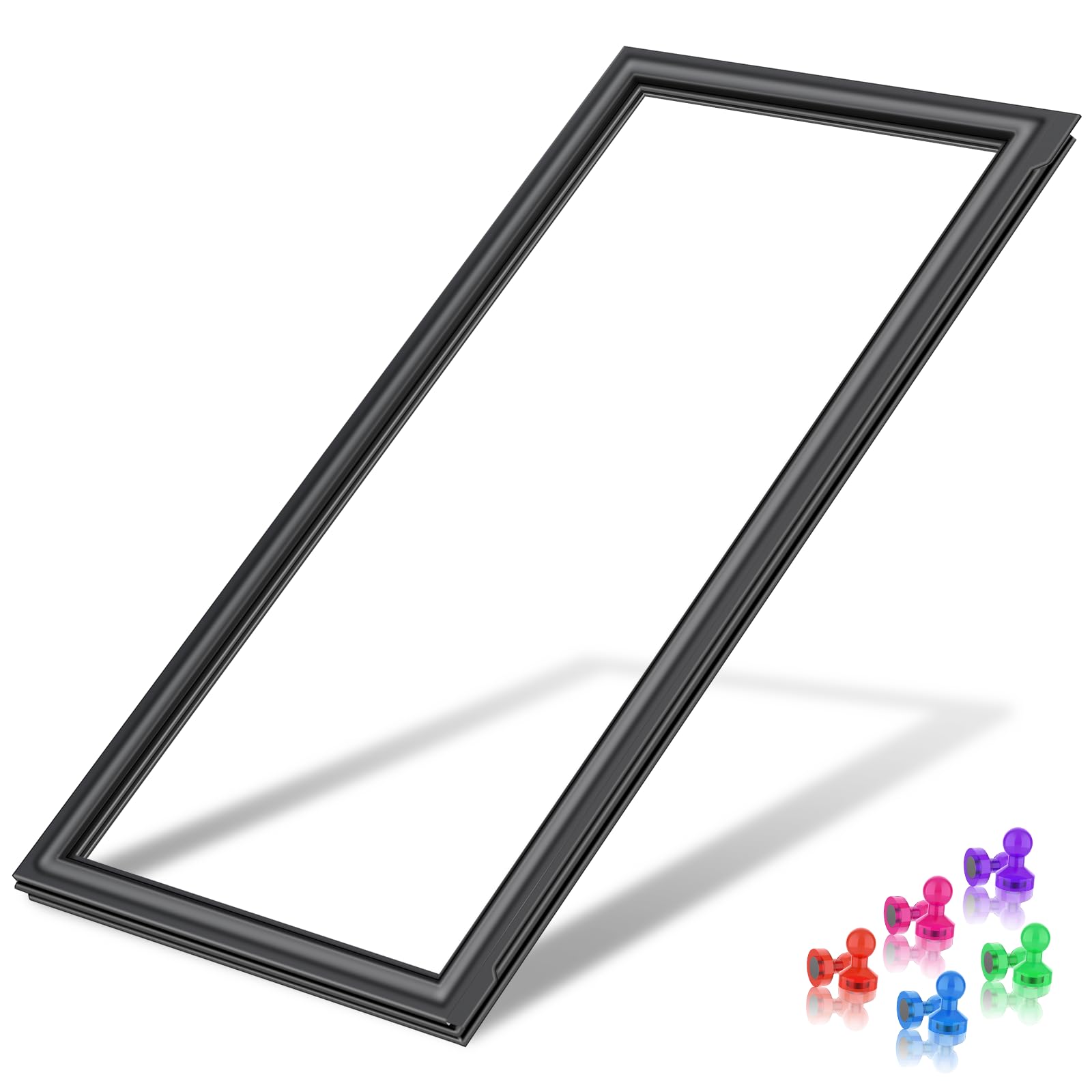 Upgraded W11368721 Refrigerator Door Gasket Compatible with Whirlpool Refrigerator Door Gasket WPW10435968 WRF535SMBM00 Door Gasket KitchenAid Kenmore Fridge Door Seal Refrigerator Gasket Replacement