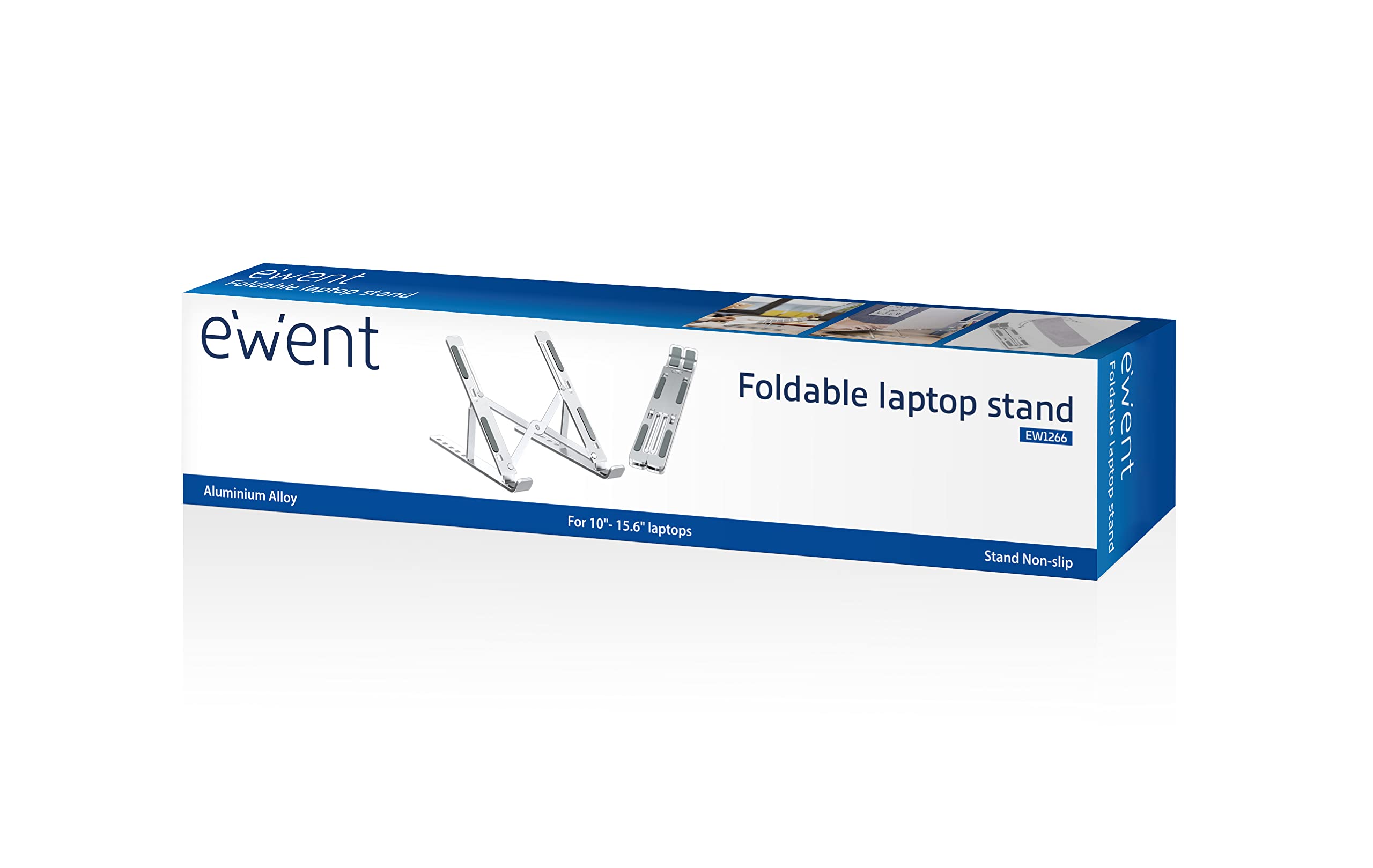Soporte Plegable PORTATIL EWENT EW1266 10-/15.6-6POSICIONES Aluminio (Paquete de 5)