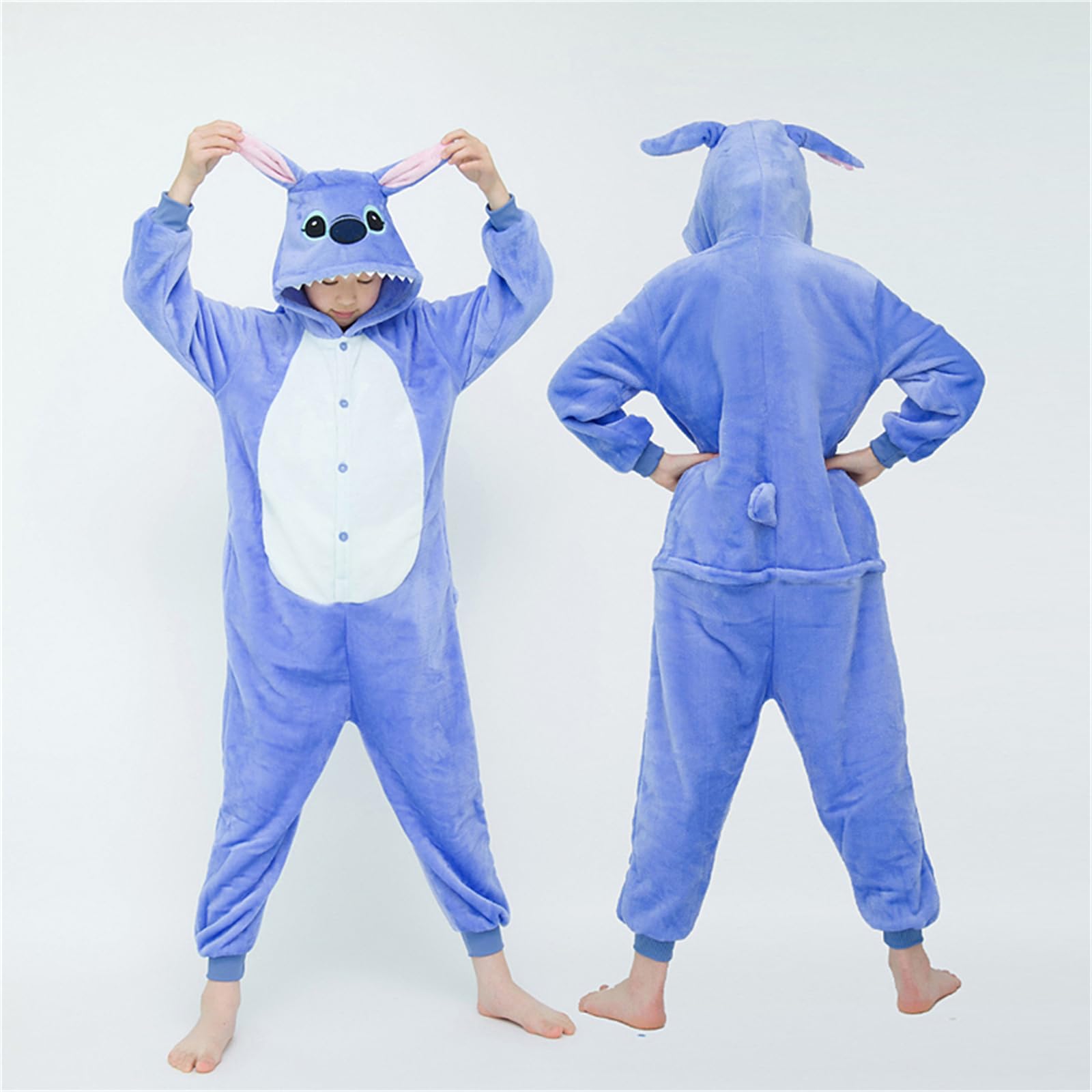 Enfant Ensemble de Pyjama Licorne Grenouillère Animaux Romper Pajamas Kigurumi Onesie Cosplay Animal Combinaison Costume Vêtement de Nuit en Flanelles Soirée Noël Déguisement Fille Garçon