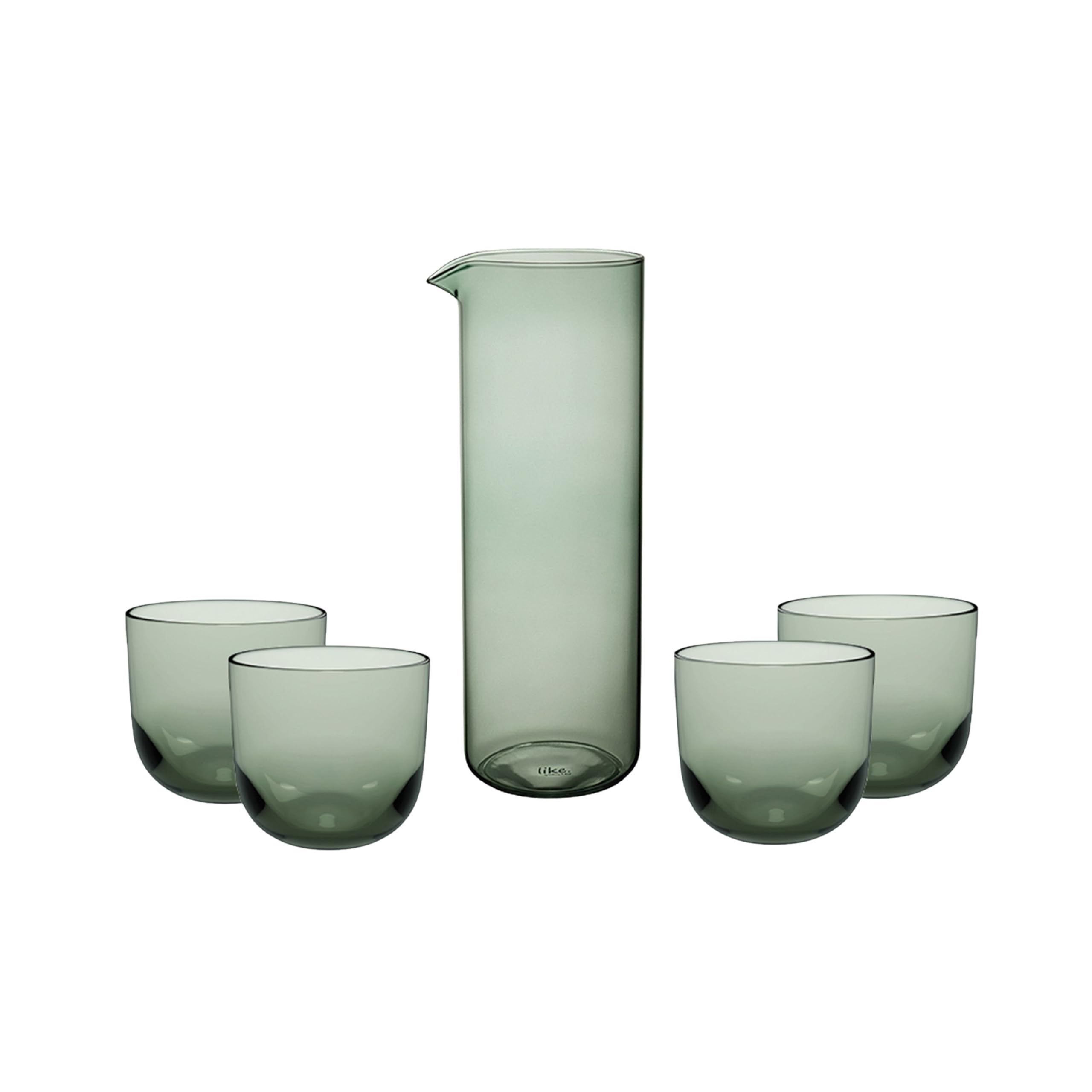 Ensemble de bar Villeroy & Boch Like Sage avec pichet 1,2l et 4 verres 350ml en borosilicate vert