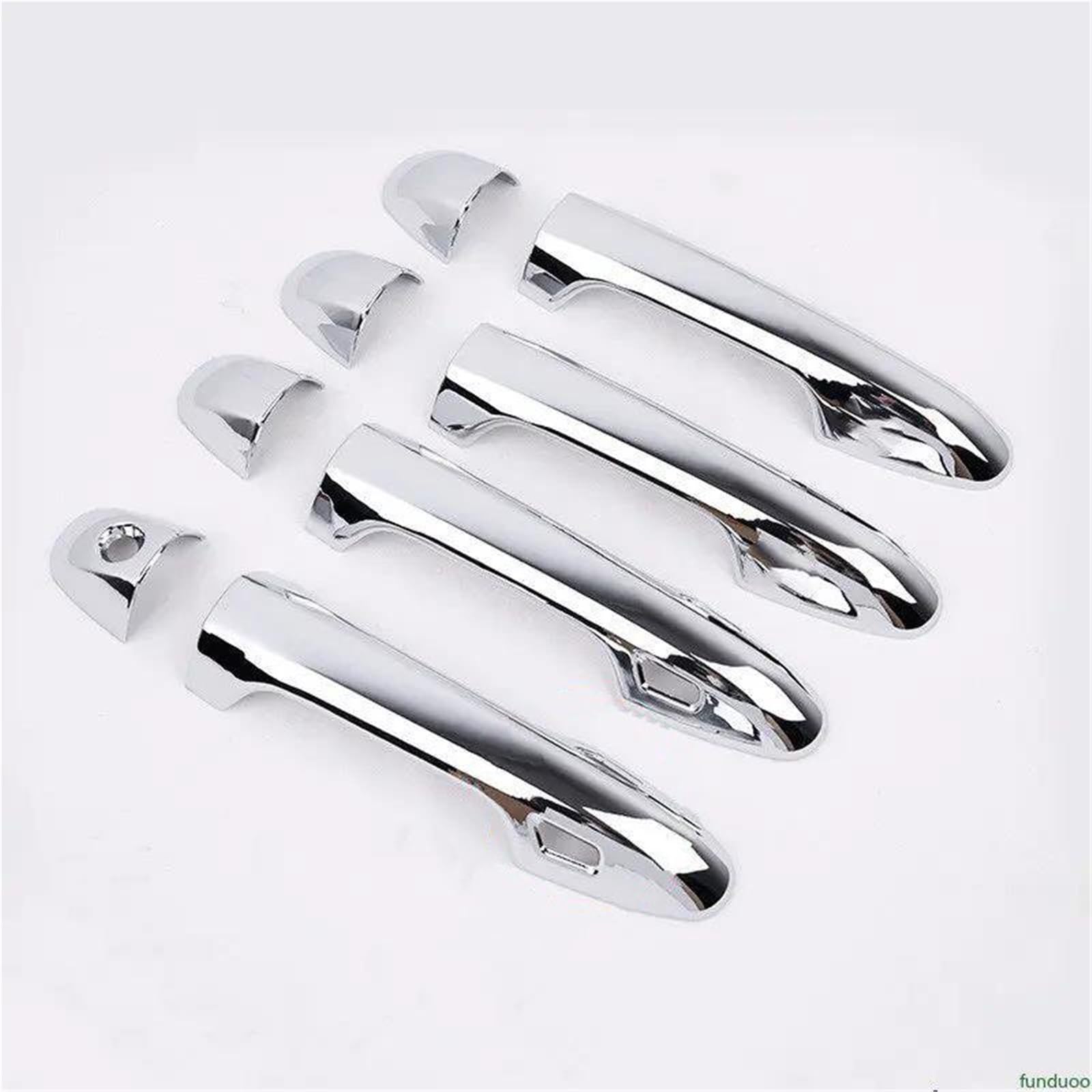 Slimes Handle 2 Sensors Chrome Car Door Handle Bowl Cover Decor Trim Sticker Styling Accessories For Rav4 For Rav 4 Xa40 2014-2018 Cover Stickers(Handle 2 Sensors)