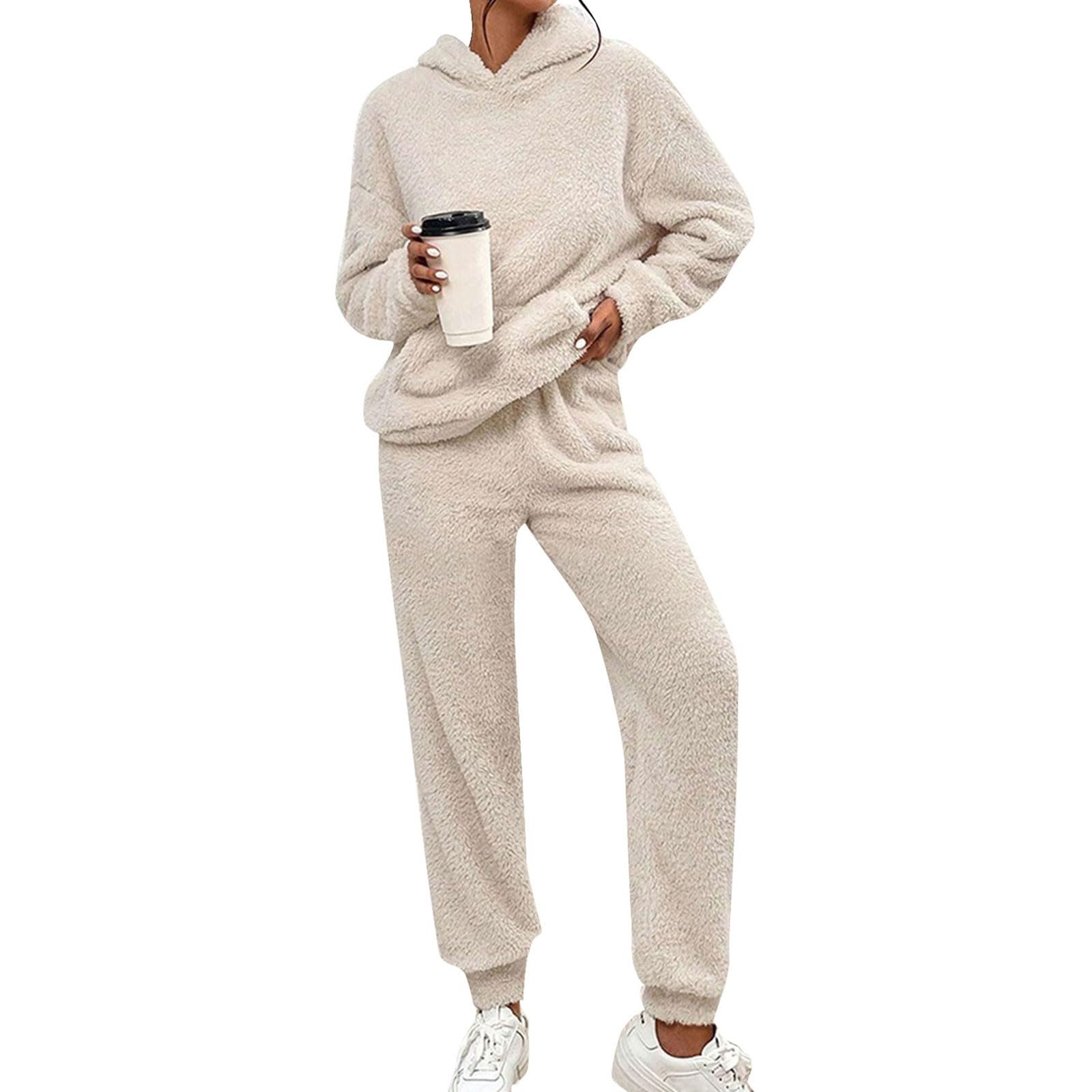Sweat à capuche et pantalon en polaire l'ensemble de maison à offrir - 6