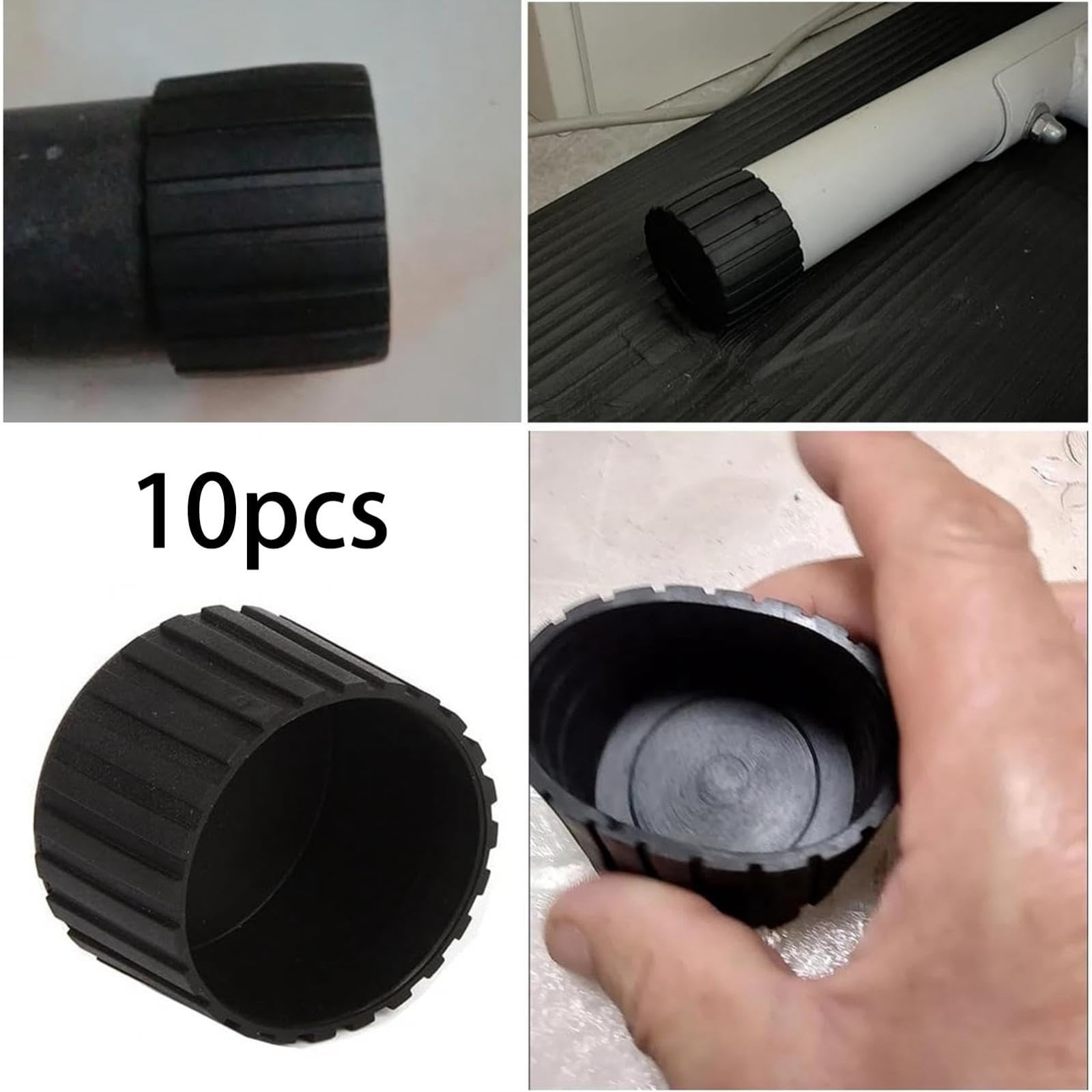 Tappo Terminale per Attrezzatura Fitness Nero Robusto per Tubo Riparazione Stepper Panca Pesi Macchina Ellittica