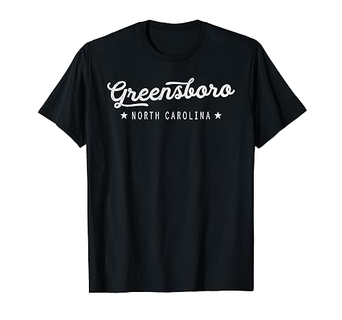 Classic Vintage Retro Greensboro North Carolina City T-Shirt