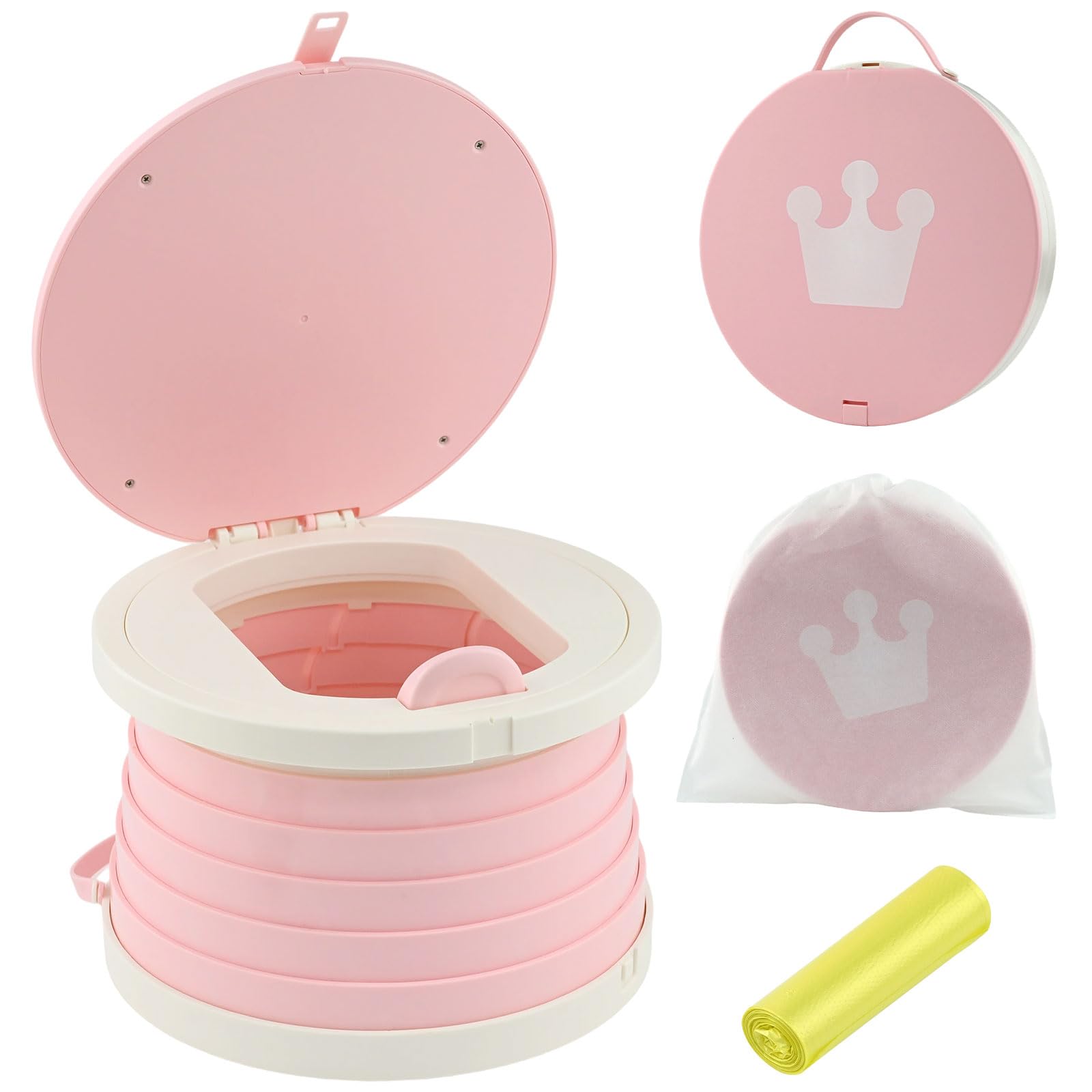Folding Travel Potty Portable Toddler Toilet Potty Child s Training Seat Carry