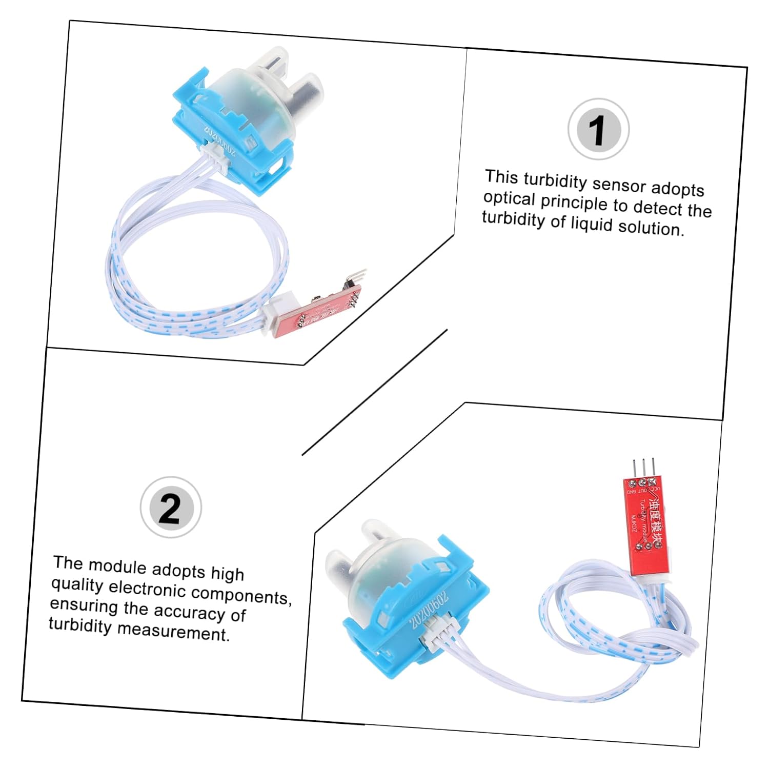 ULTECHNOVO Turbidity Sensor Module Mixed Water Detection Module for Industrial Controls Environmental Monitoring