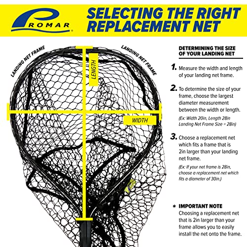 Promar Hook Resist Replacement Net, Black, Medium #TOP7