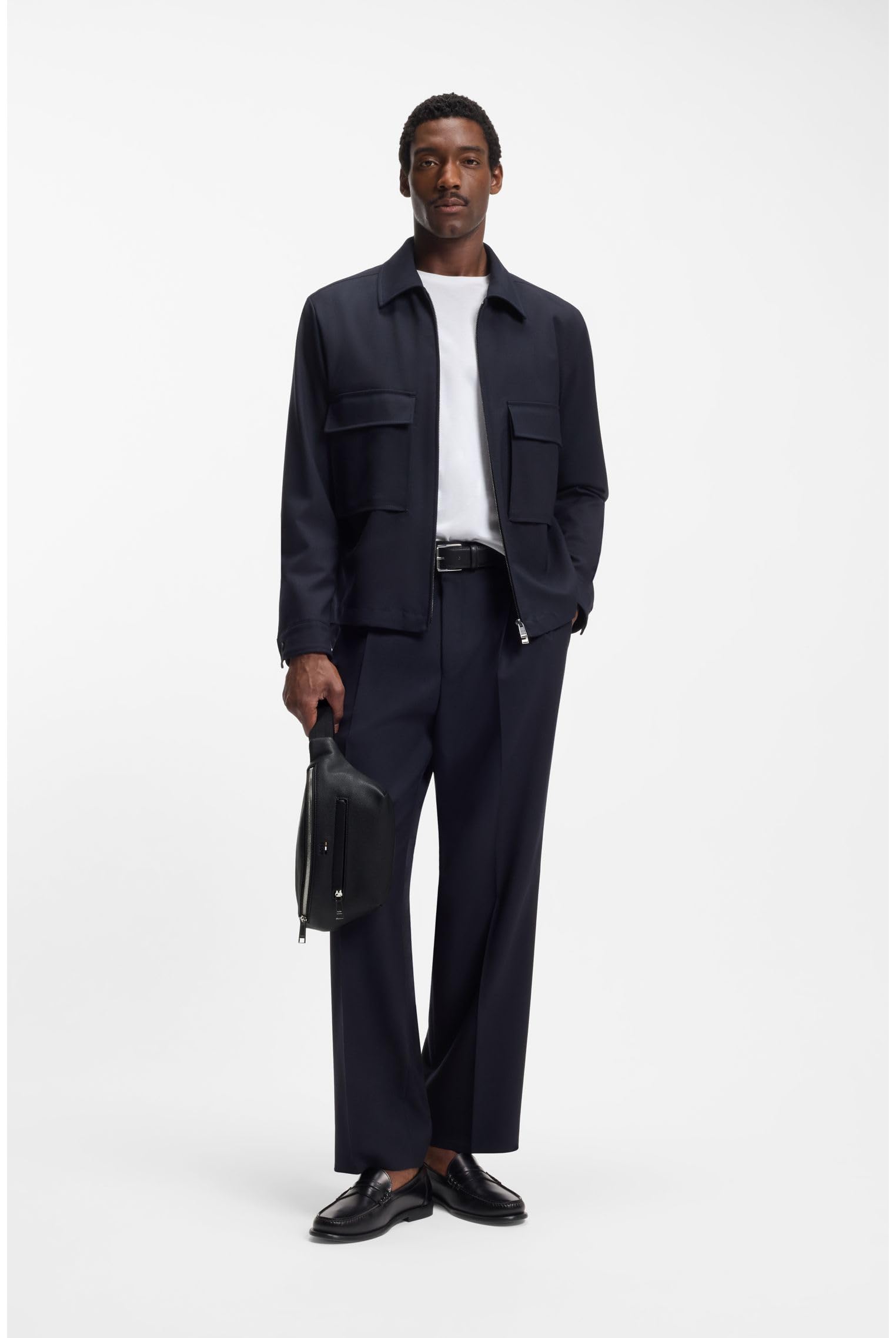 BOSS Ray_Beltbag - Cintura_Borsa_Uomo Uomo, Black,