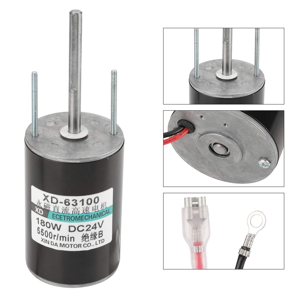 XD-63100 12/24 V 150 W duży silnik szczotkowany o dużej mocy silnik elektryczny o dużej prędkości silnik prądu stałego CW/CCW do generatora DIY (02)