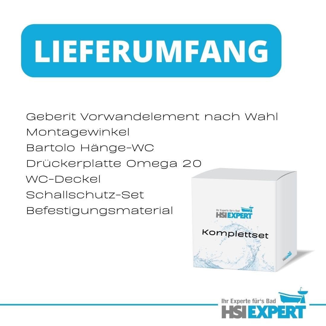 Geberit Spülkasten Omega 82 cm Bartolo WC spülrandlos Betätigungsplatte WC Sitz SoftClose Set
