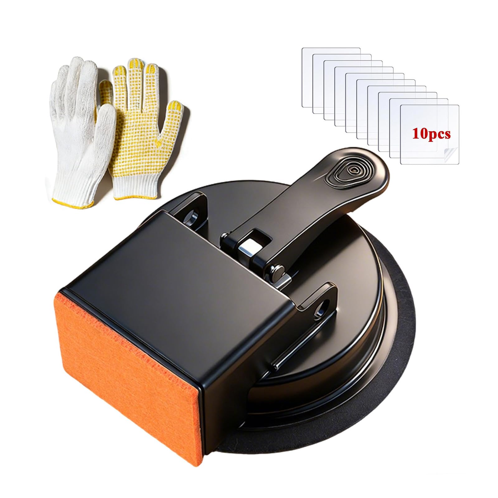 Floor Gap Fixer Tool, 2026 Laminate Floor Gap Repair Tool, Plank Grabber Floor Fix Pro, Suction Tool Includes 10 Sticky Pads for Floor Gaps, Flooring, Wood, Laminate Floors (Black)