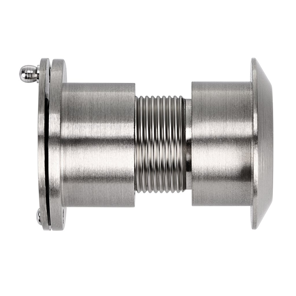 Sumnacon Großer Türspion, 220 Grad, mit strapazierfähiger, drehbarer Sichtschutzabdeckung, massives Messing, Sicherheitsguckloch für 4,2 cm bis 5,5 cm Türen für Zuhause, Büro, Hotel, Silber