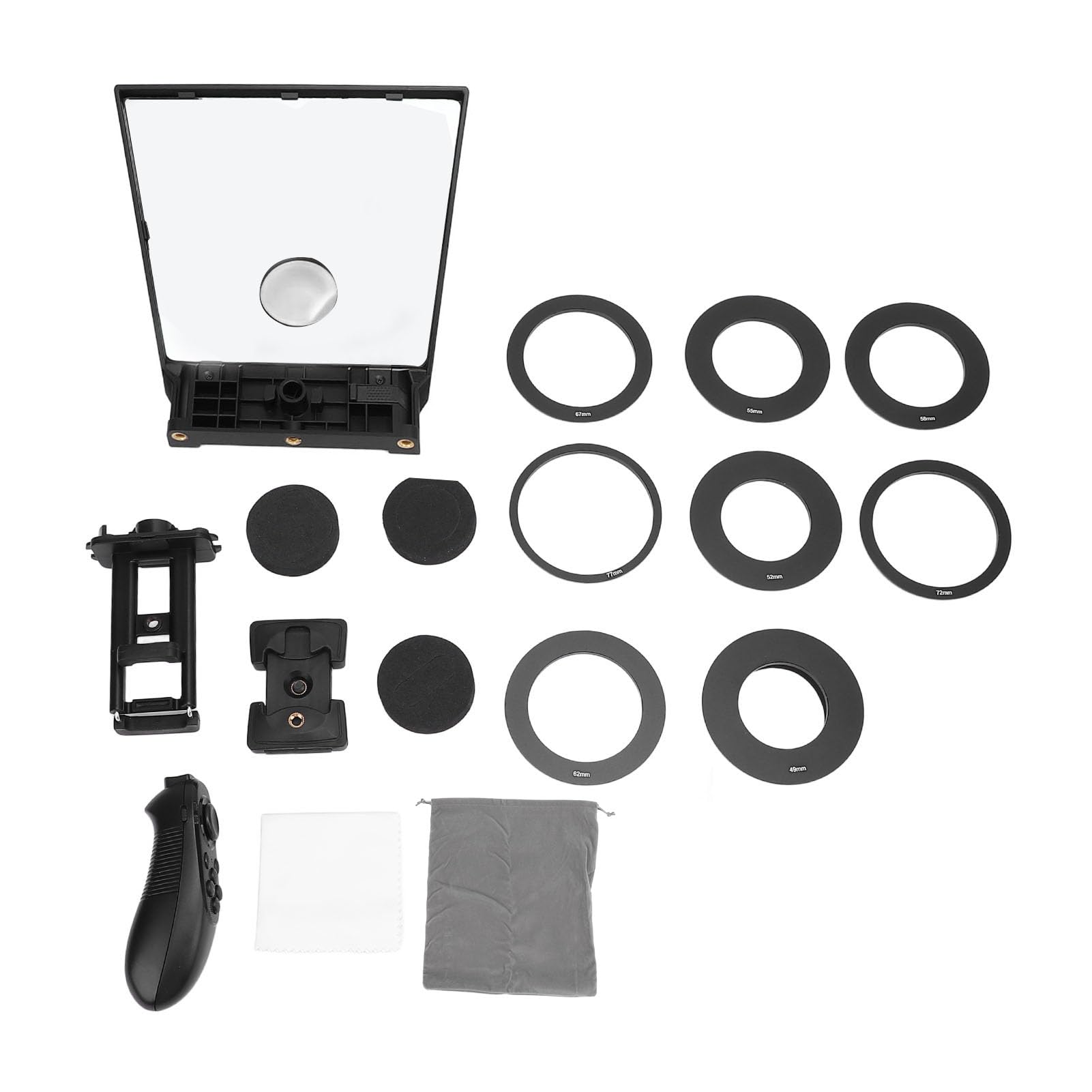 dla TP2A8-calowy Teleprompter, Szerokokątny Pilot Zdalnego Sterowania i Połączenie Bluetooth, dla Tabletów Smartfonów DSLR Nauczanie online...