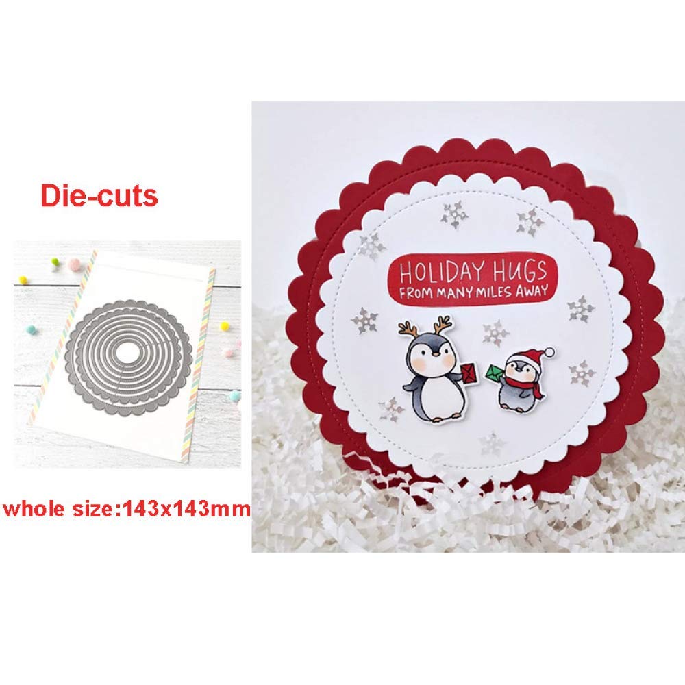 Kreis Stanzformen Für Kartenherstellung - Metall Schablonen Scrapbooking