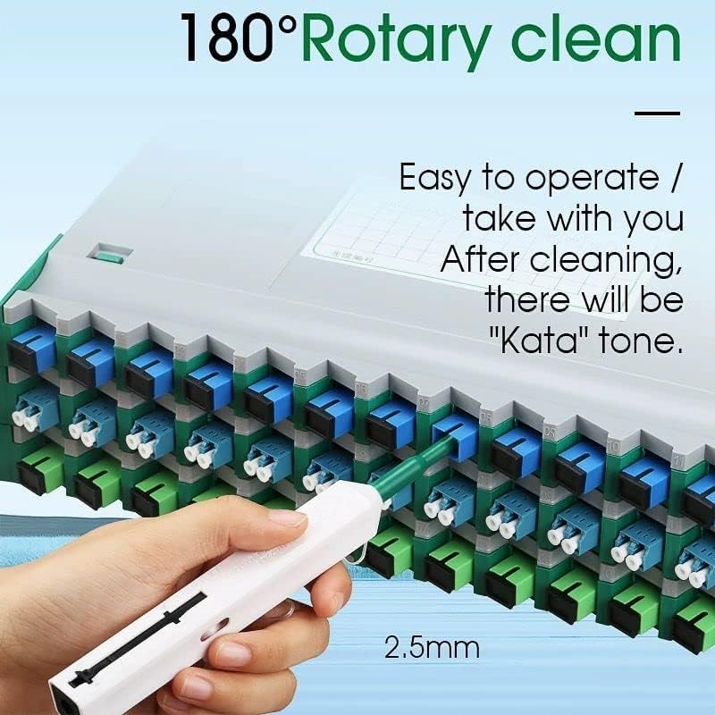 TECHTEST Fiber Optic Connector Cleaning Pen 5pcs Fiber Optic Cleaner Pen for 2.5mm Sc,fc,st,sc/apc and Fc/apc800 + Clean Times Fiber Endface Cleans... - Image 5