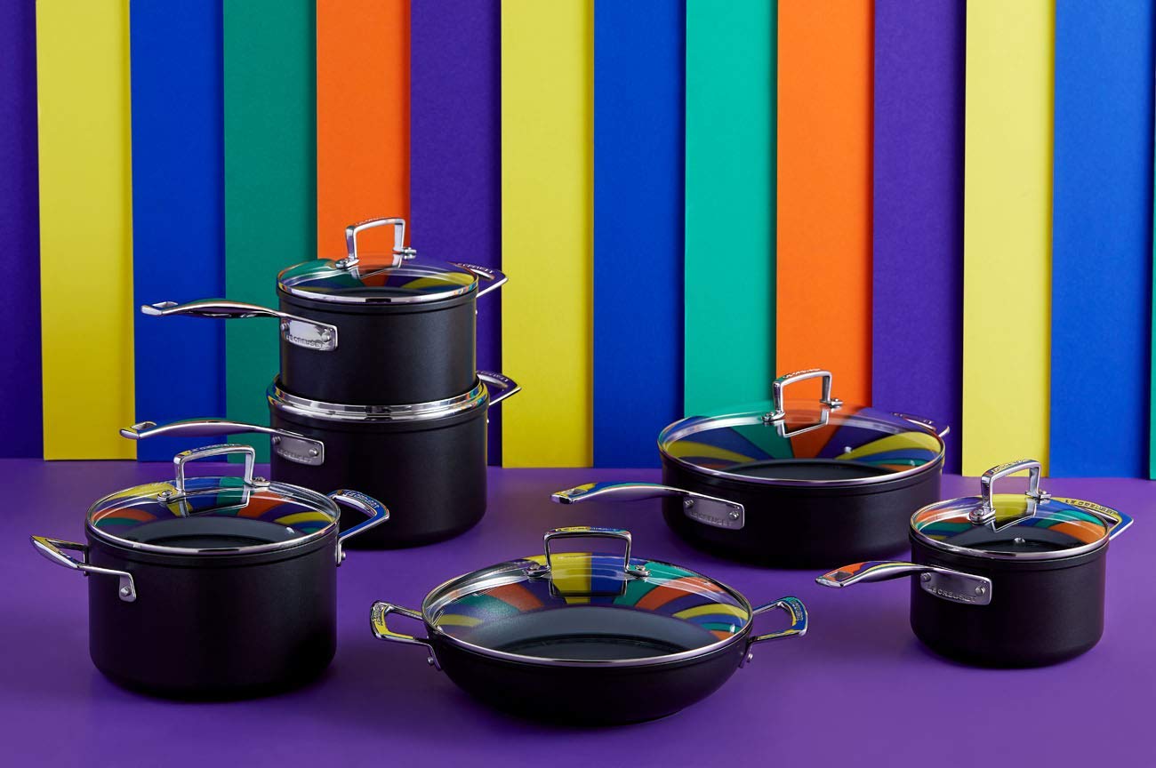 LE CREUSET Casserole Anti-Adhérente en Aluminium Forgé, 20 cm, Anthracite/Argenté,51108200010302
