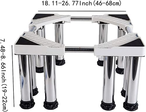 Miniatura 2 de Elevadores para lavadora y secadora, 12 patas fuertes fáciles de instalar y pueden soportar hasta 660 libras de soporte para refrigerador, para